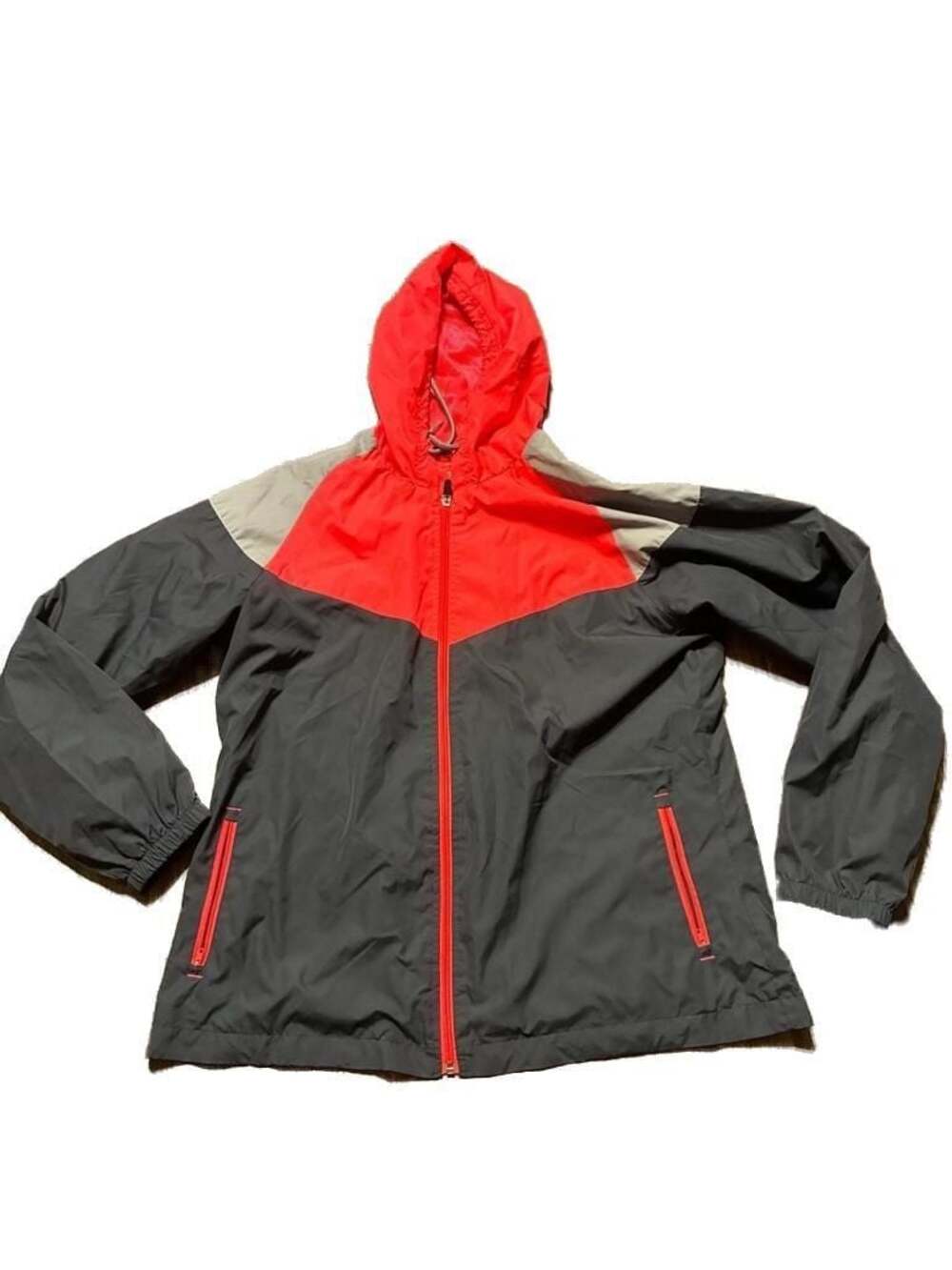 BCG Men's Colorblock Lightweight Hooded Windbreaker Jacket Size XL